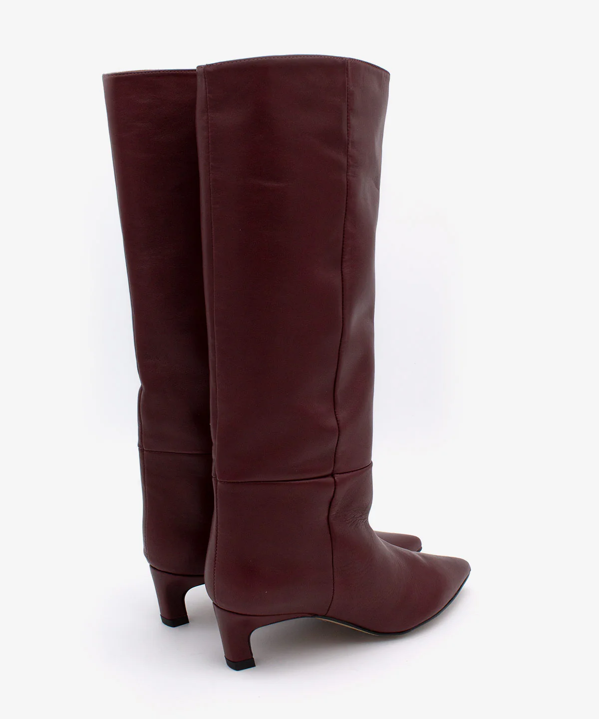 GAELLE – Bota de mujer de caña alta y tacón mini de piel - Image 4