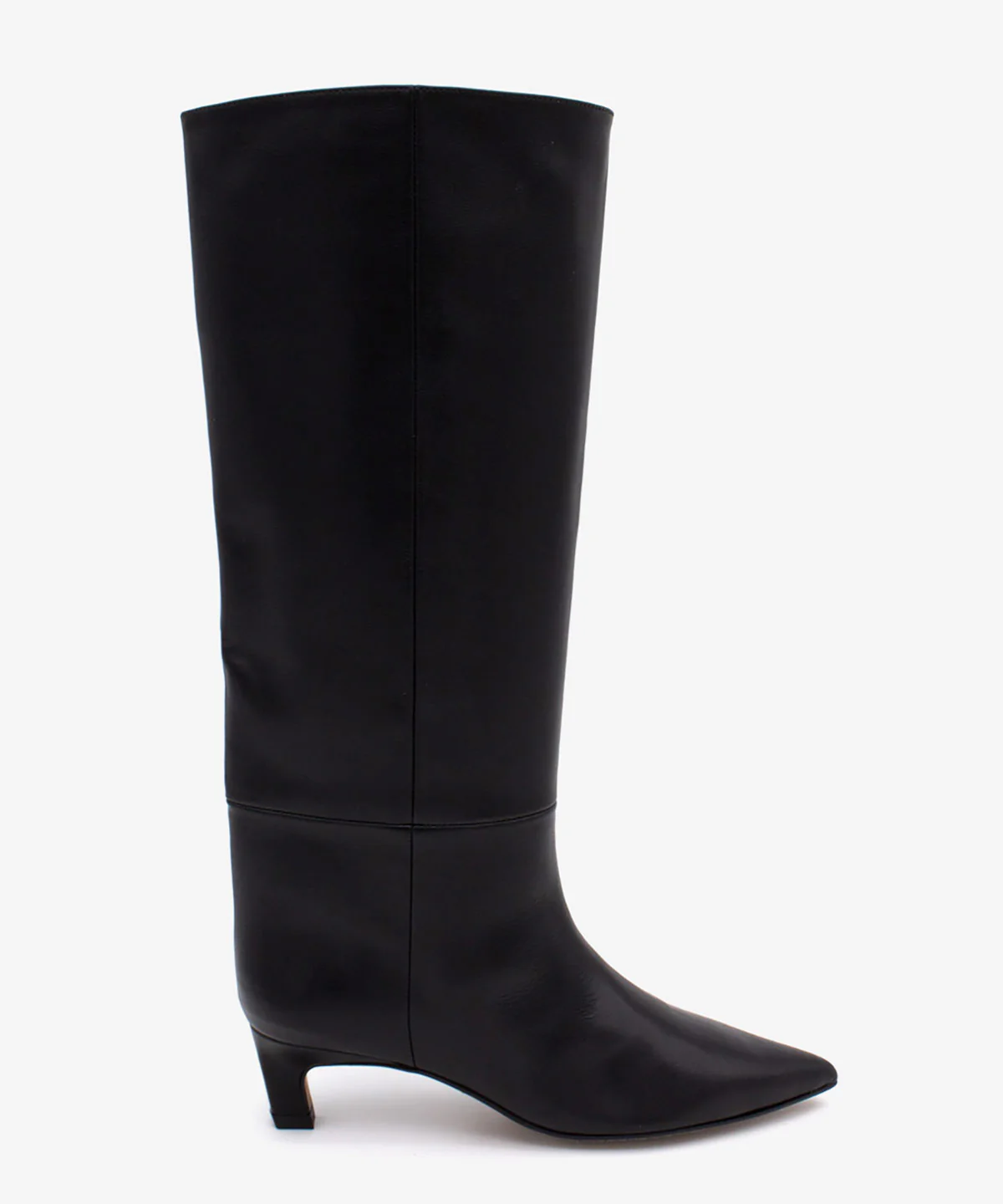 GAELLE – Bota de mujer de caña alta y tacón mini de piel - Image 7