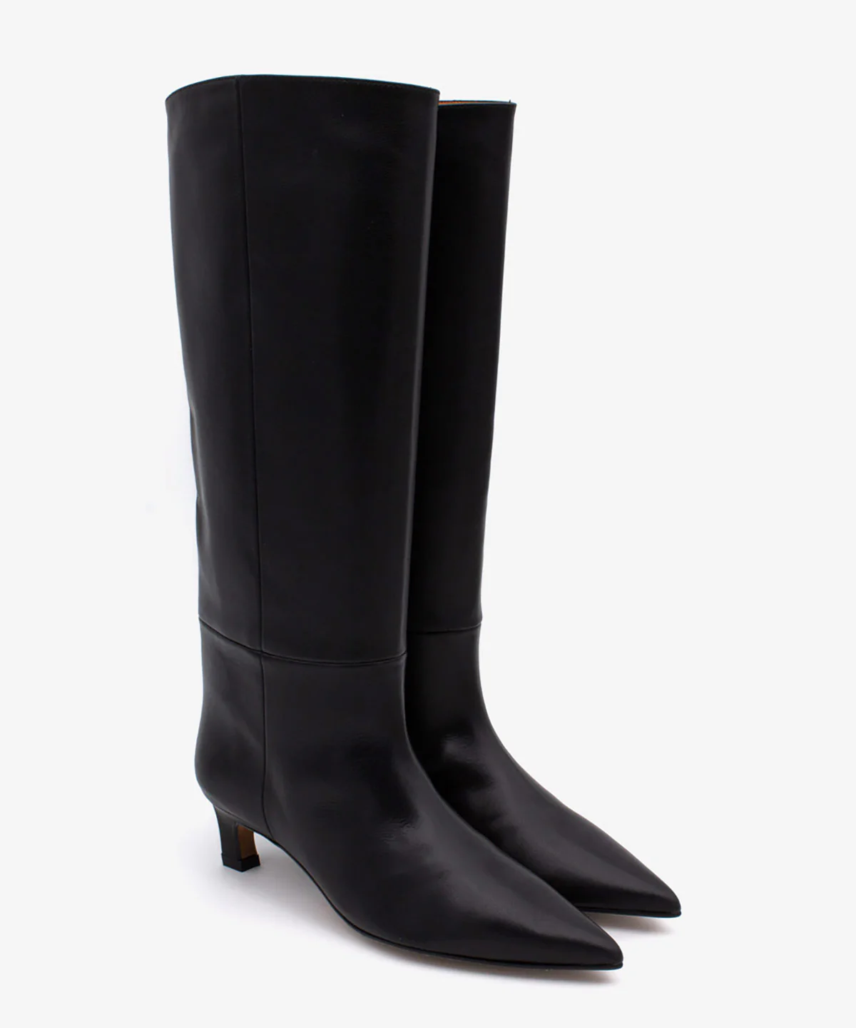 GAELLE – Bota de mujer de caña alta y tacón mini de piel - Image 8