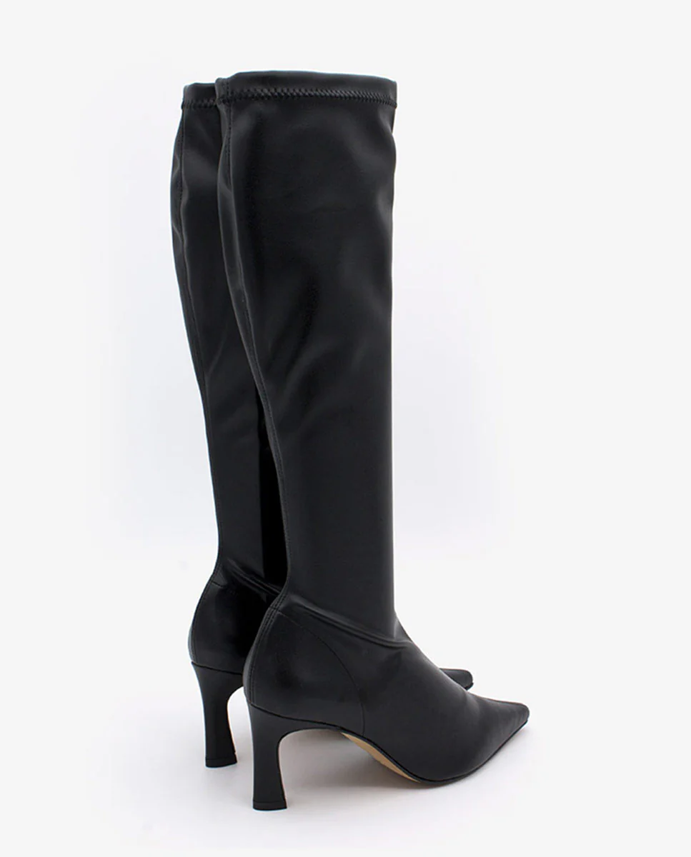 HAELTA – Bota elástica con punta fina y tacón - Image 3
