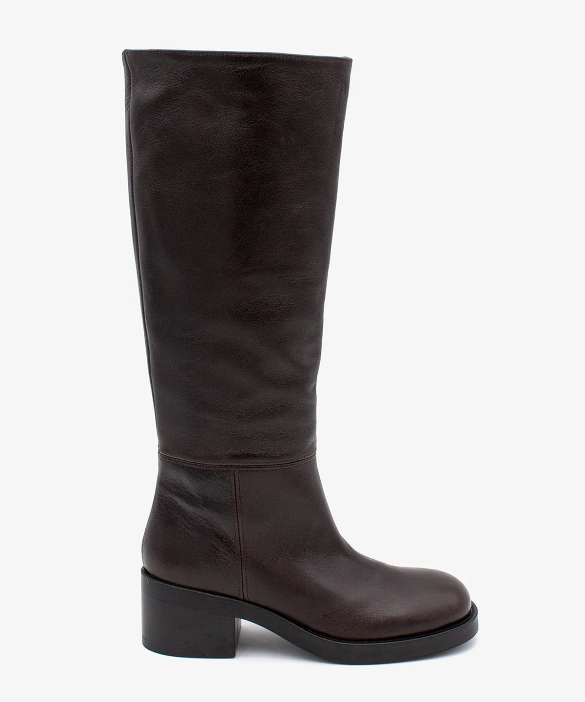 ICITA – Bota de caña alta con suela ancha y tacón cómodo de piel natural - Image 7