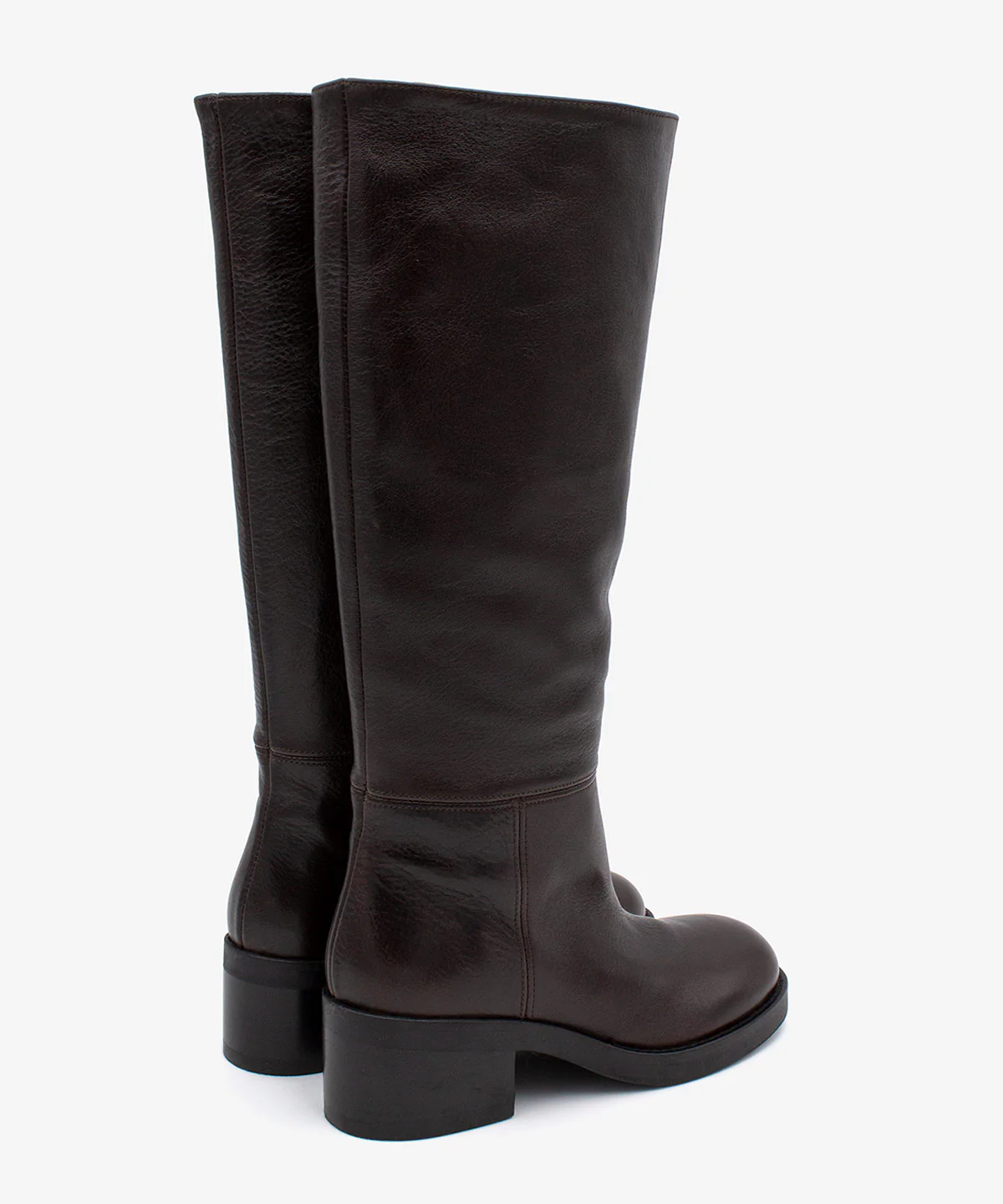 ICITA – Bota de caña alta con suela ancha y tacón cómodo de piel natural - Image 9