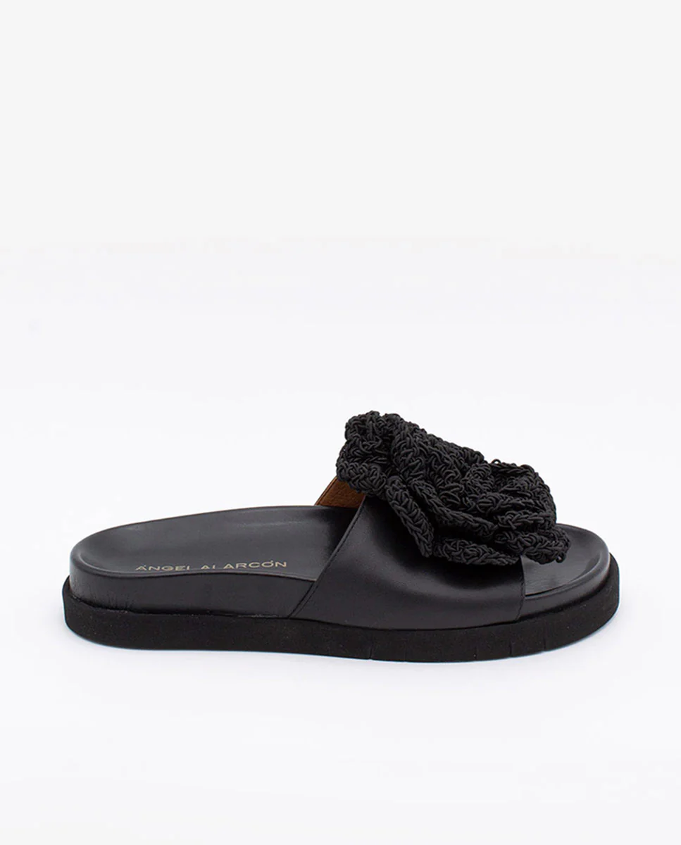 JULIA - Zapatos planos de mujer de planta BIO y pala de piel