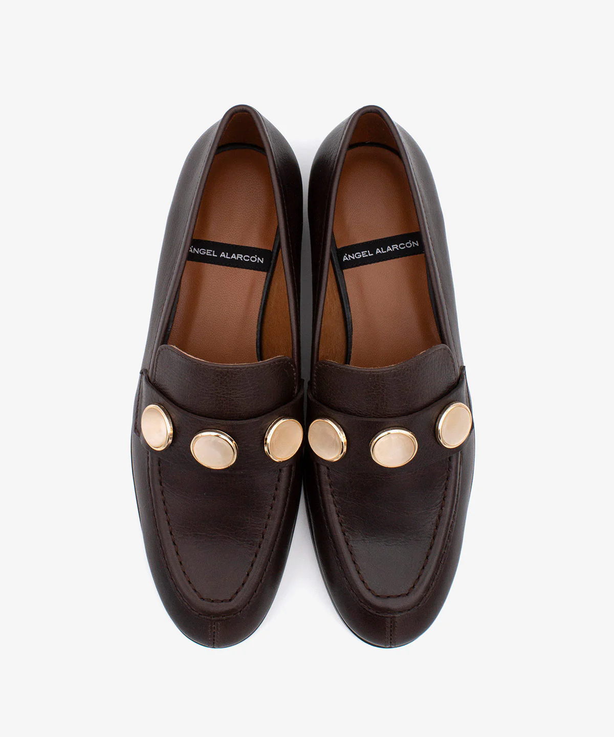 JUNA – Mocasín de mujer de piel natural con punta redonda y adorno - Image 12