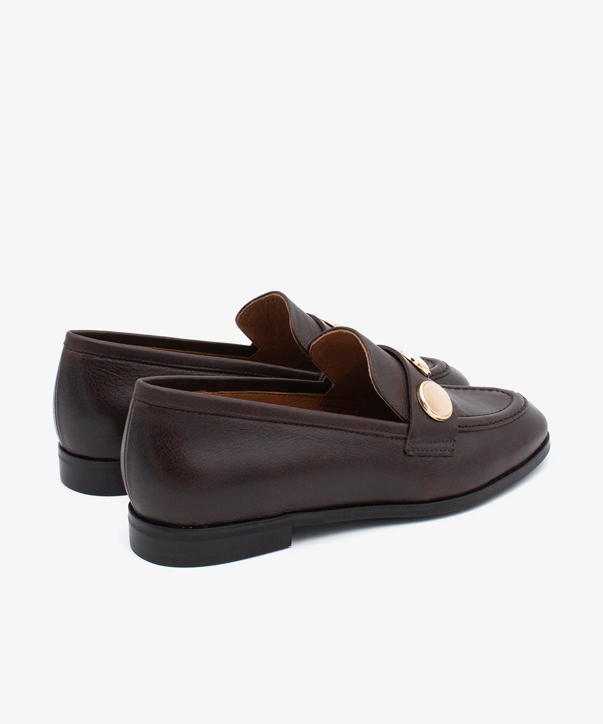 JUNA – Mocasín de mujer de piel natural con punta redonda y adorno - Image 13