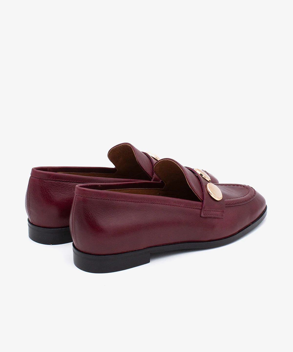 JUNA – Mocasín de mujer de piel natural con punta redonda y adorno - Image 4