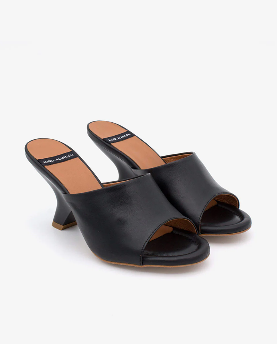 KADY – Mule de piel con tacón pintado de diseño - Image 2