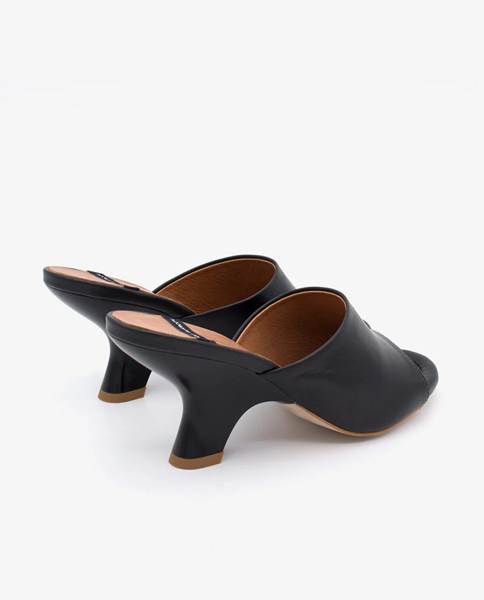 KADY – Mule de piel con tacón pintado de diseño - Image 3