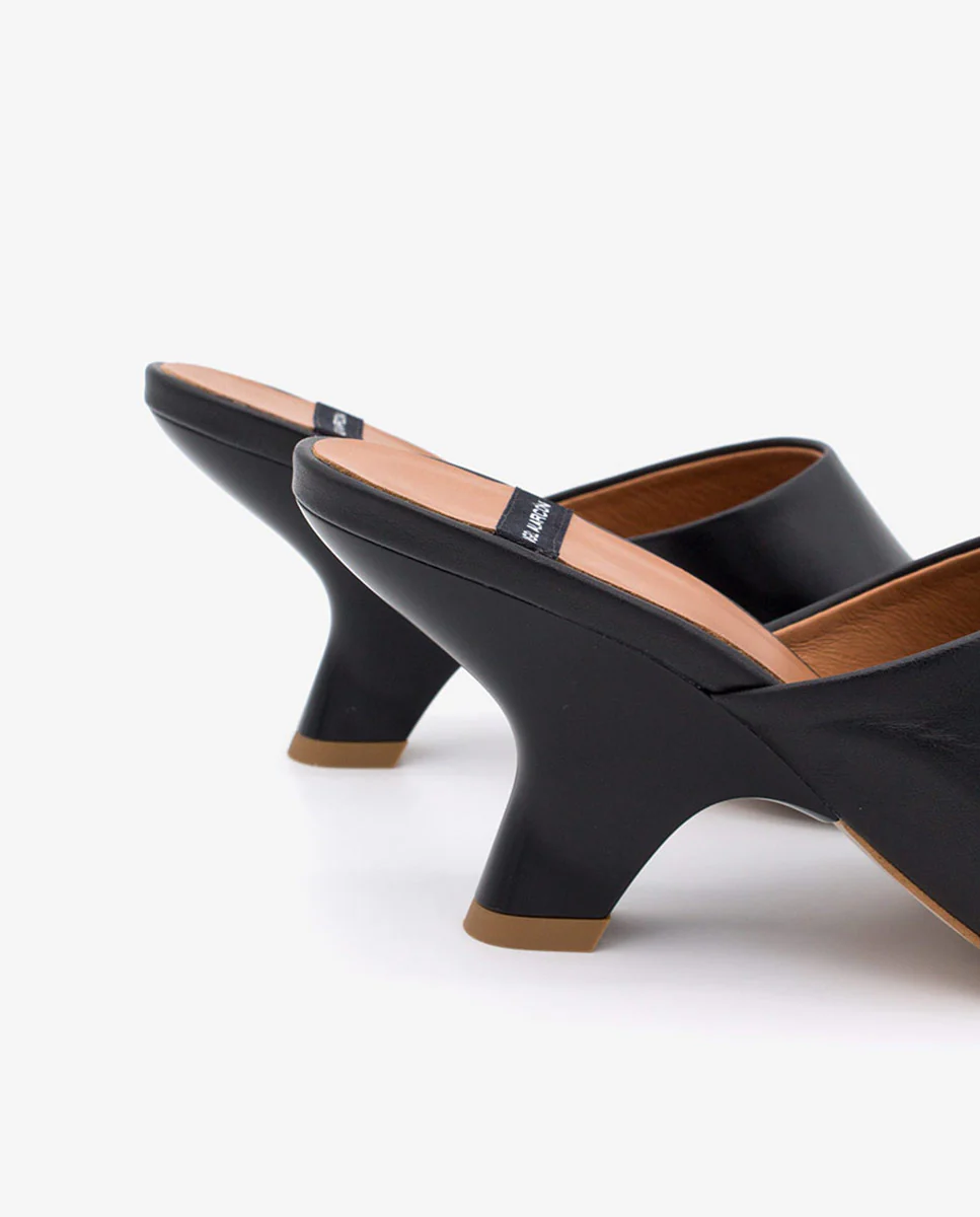 KADY – Mule de piel con tacón pintado de diseño - Image 5