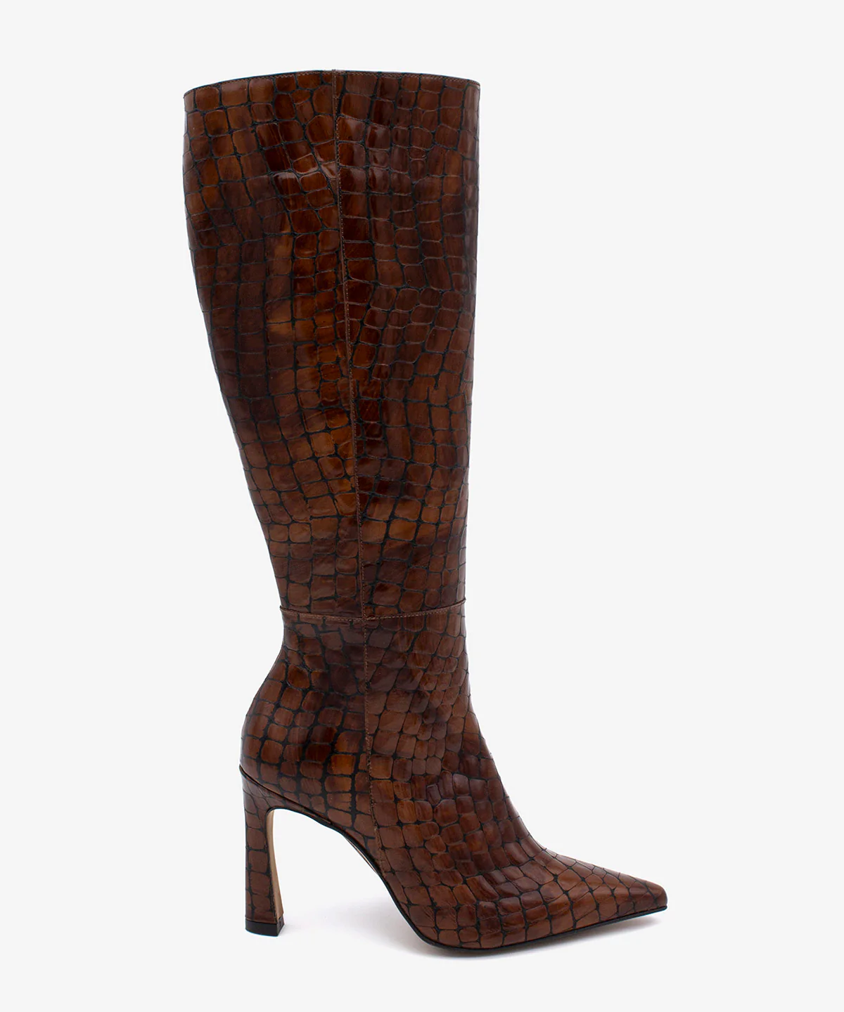 LALTA – Bota de mujer alta elegante de piel croco