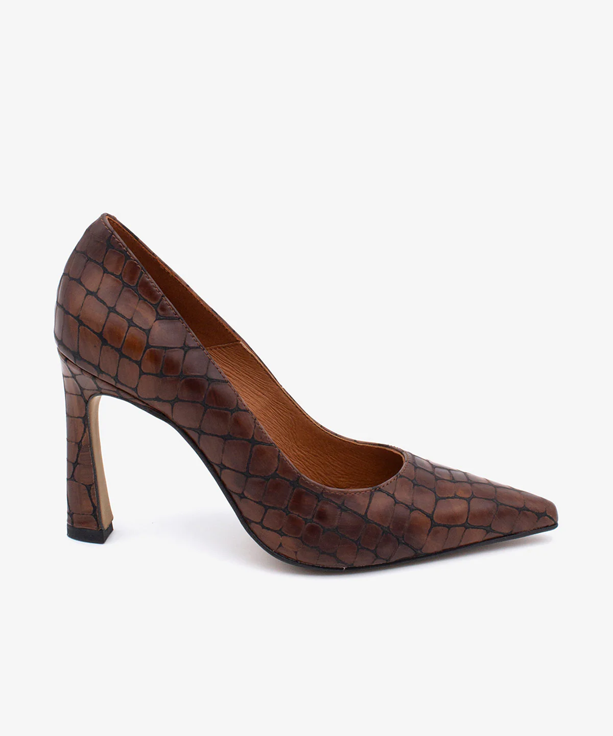 LARIAH – Stiletto de mujer elegante y sofisticado de piel croco