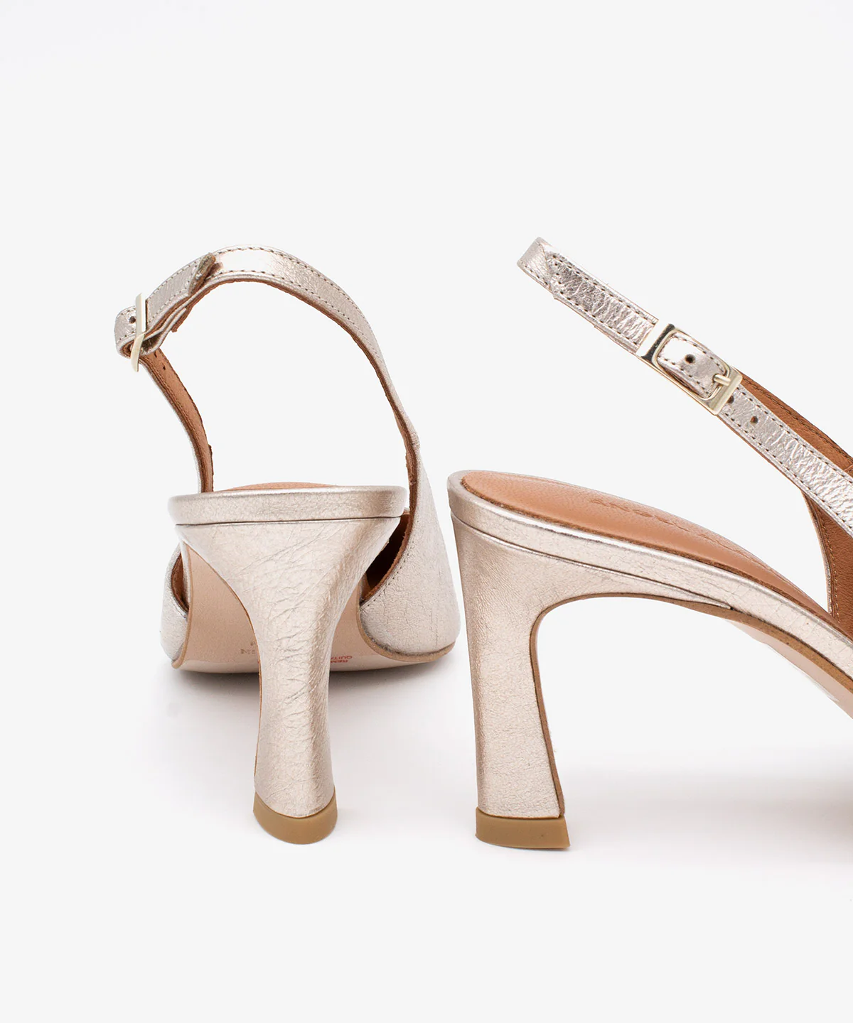 LAURETTE – Stiletto destalonado con tacón alto metalizado - Image 5