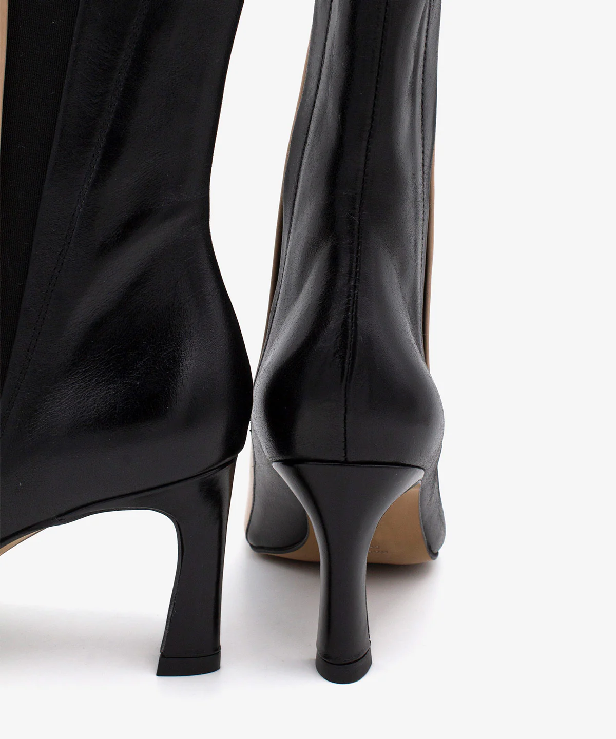 LILOU – Botines de piel bicolor con cierre elástico - Image 5