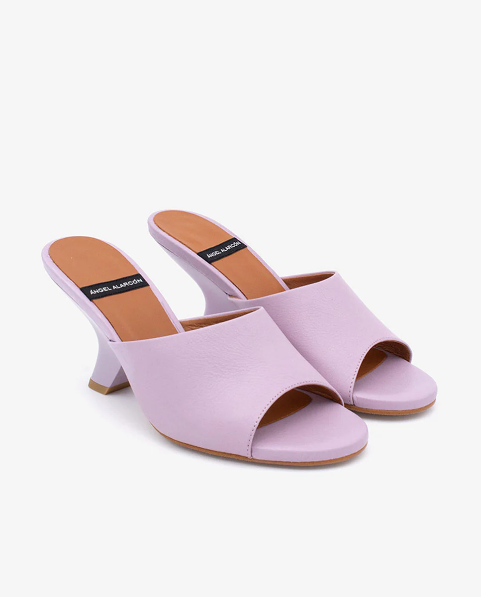 LILY - Mules con tacón de diseño de piel - Image 12