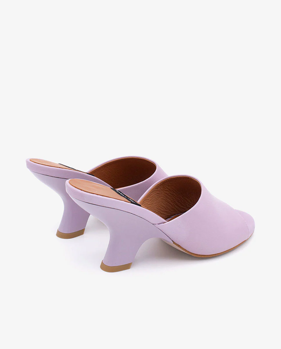 LILY - Mules con tacón de diseño de piel - Image 13