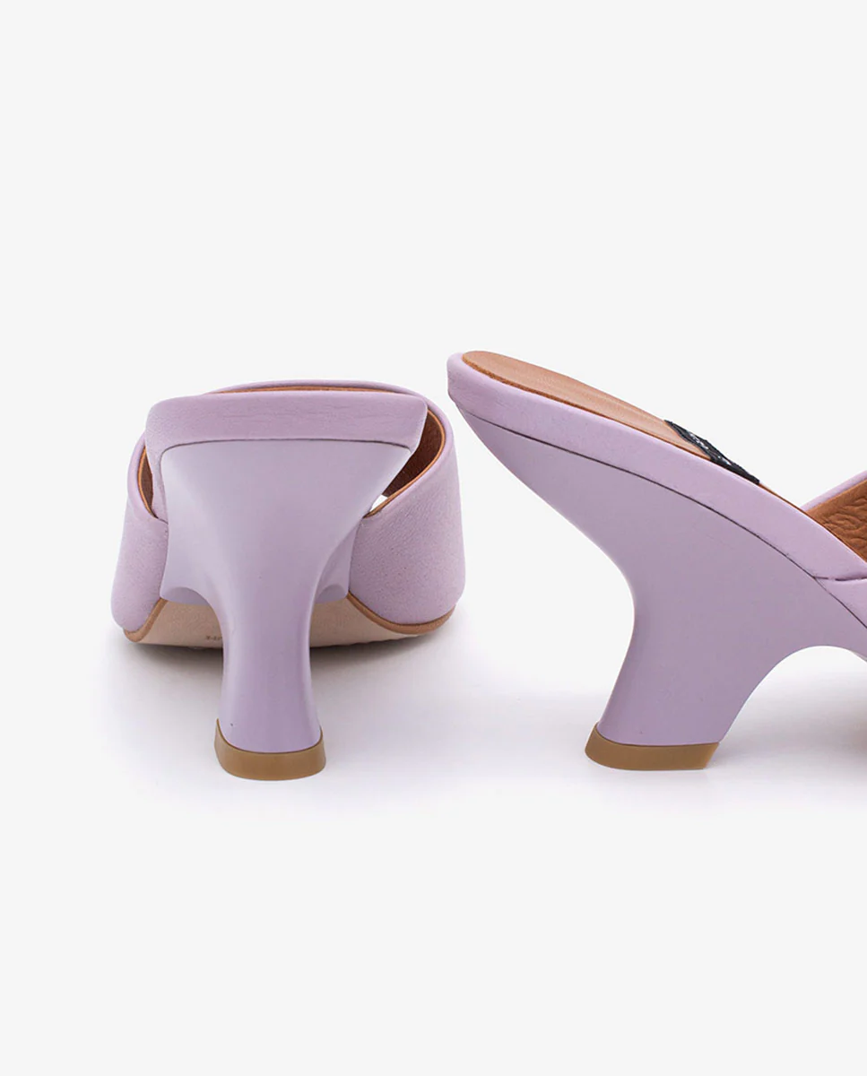 LILY - Mules con tacón de diseño de piel - Image 15