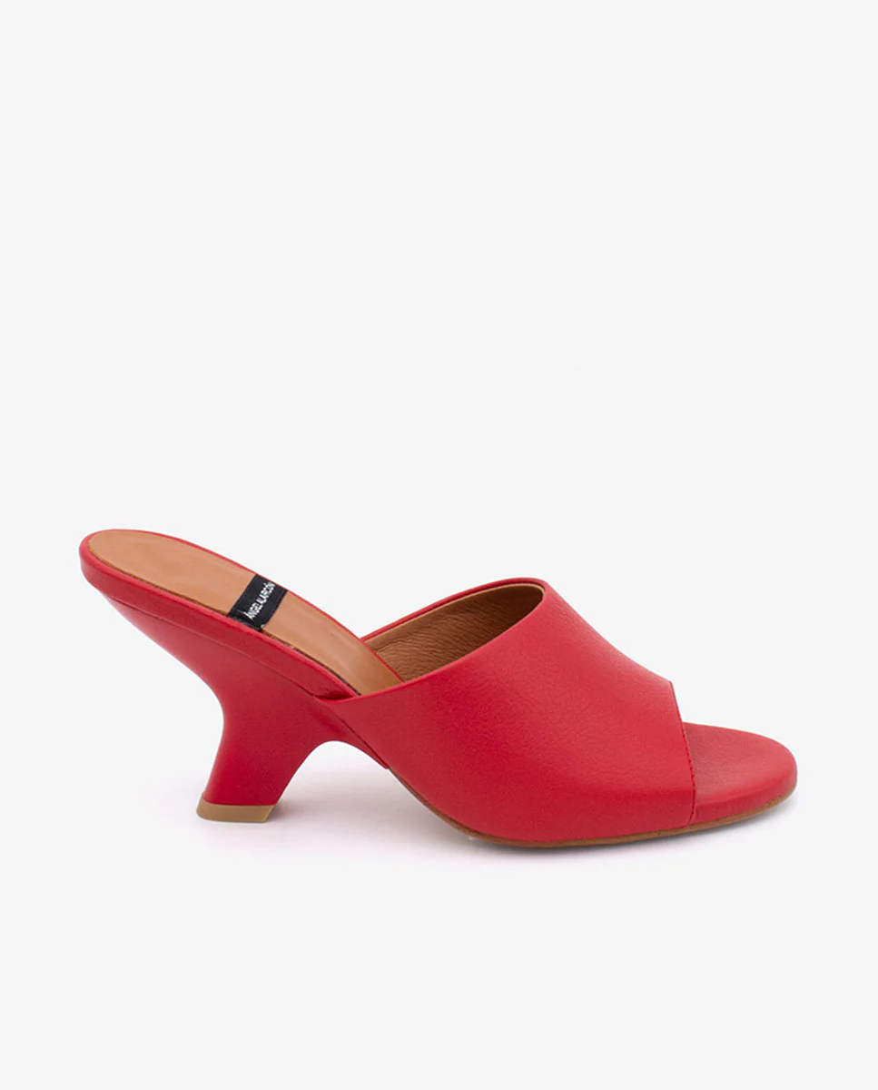 LILY - Mules con tacón de diseño de piel - Image 21