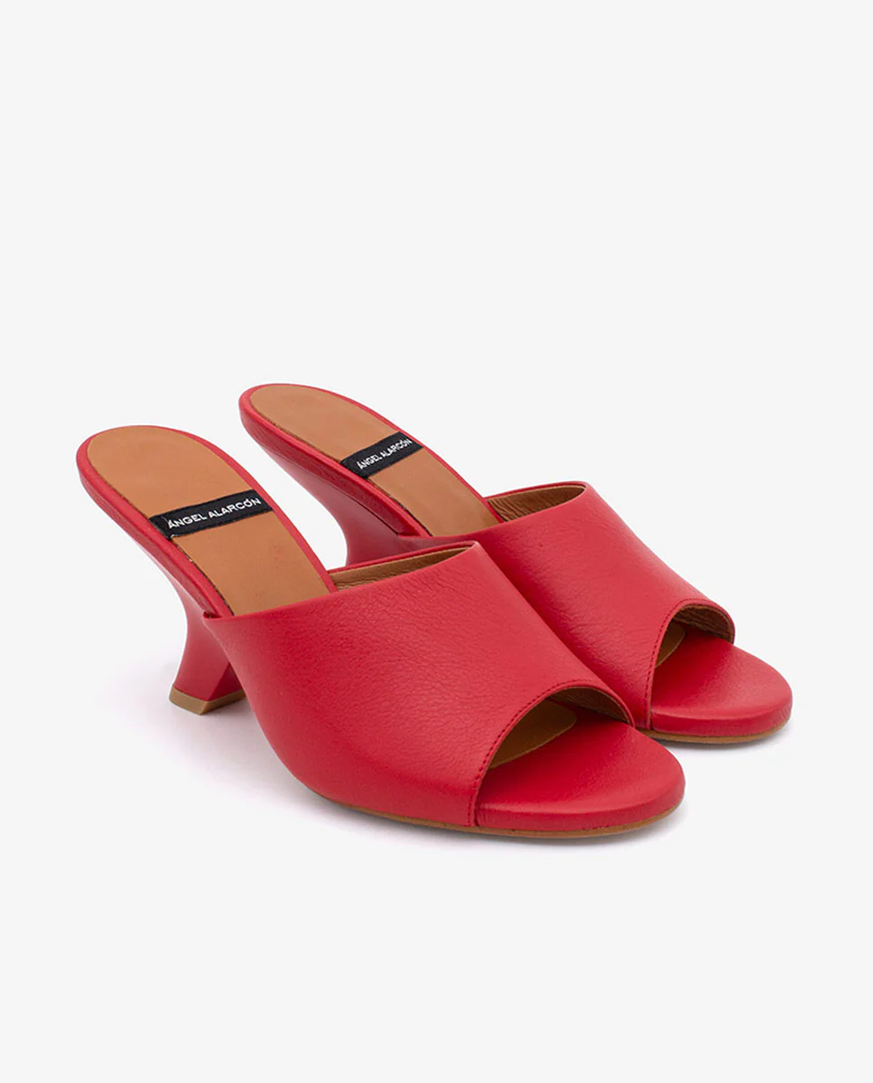 LILY - Mules con tacón de diseño de piel - Image 22