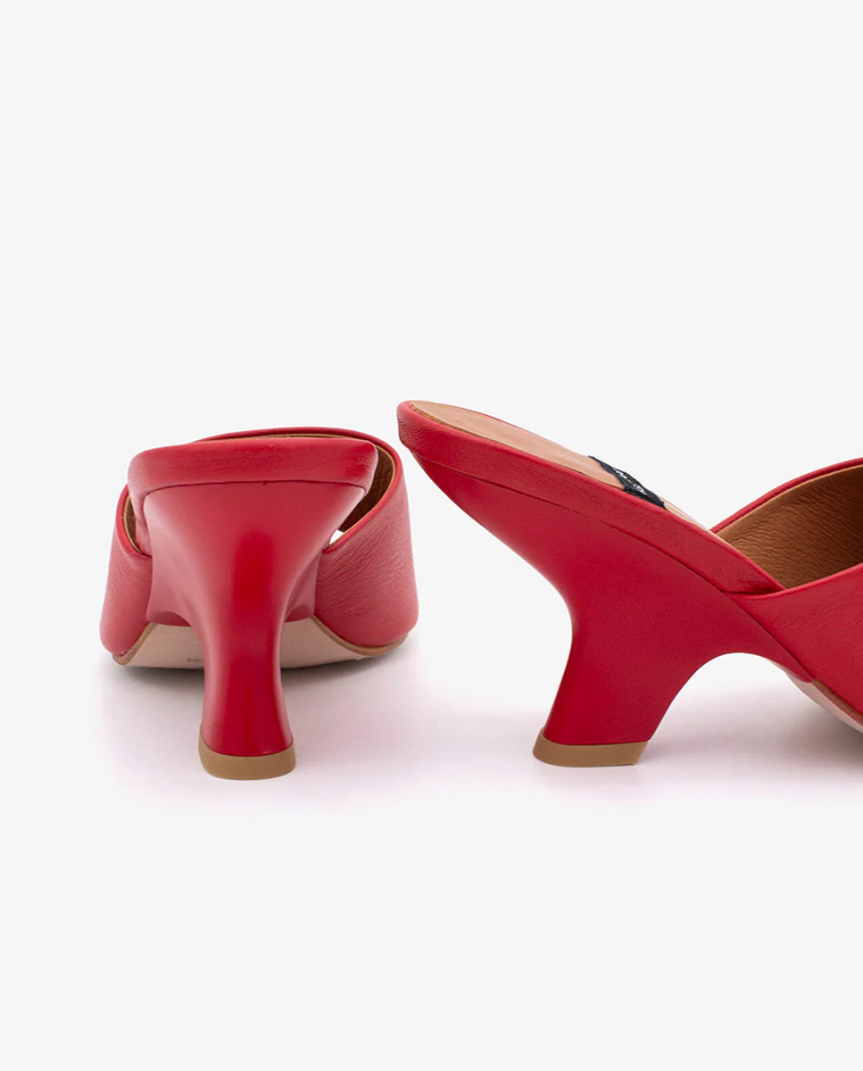 LILY - Mules con tacón de diseño de piel - Image 25