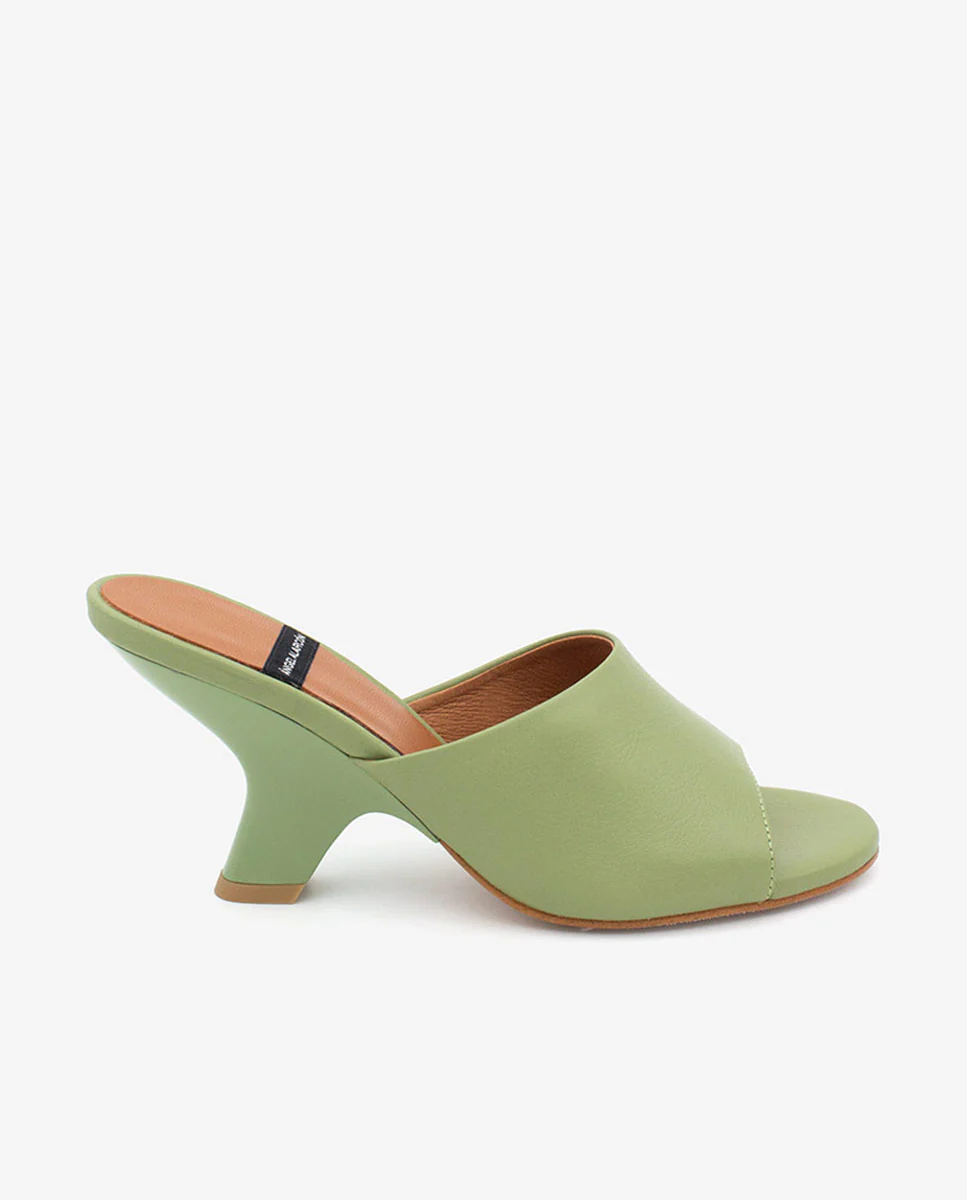 LILY - Mules con tacón de diseño de piel - Image 26