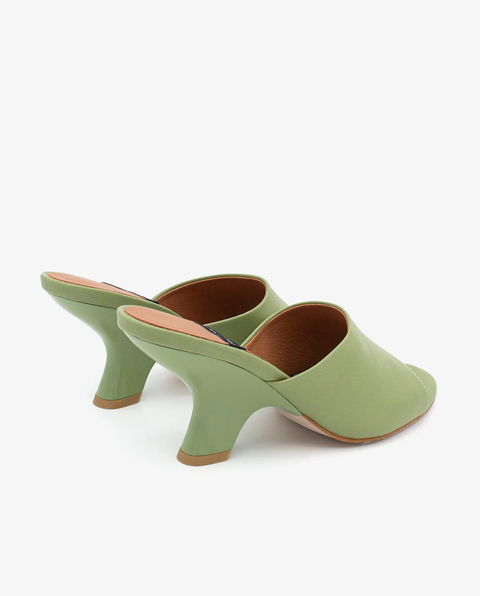 LILY - Mules con tacón de diseño de piel - Image 28
