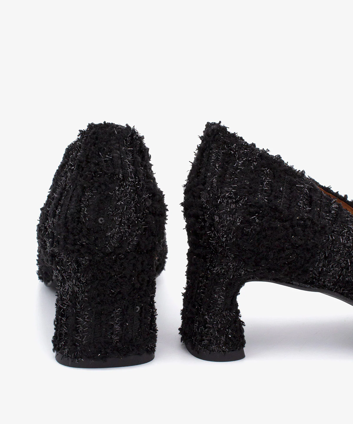 LORIETEX – Merceditas de textil fantasía con tacón ancho y adorno de flor de piel - Image 5