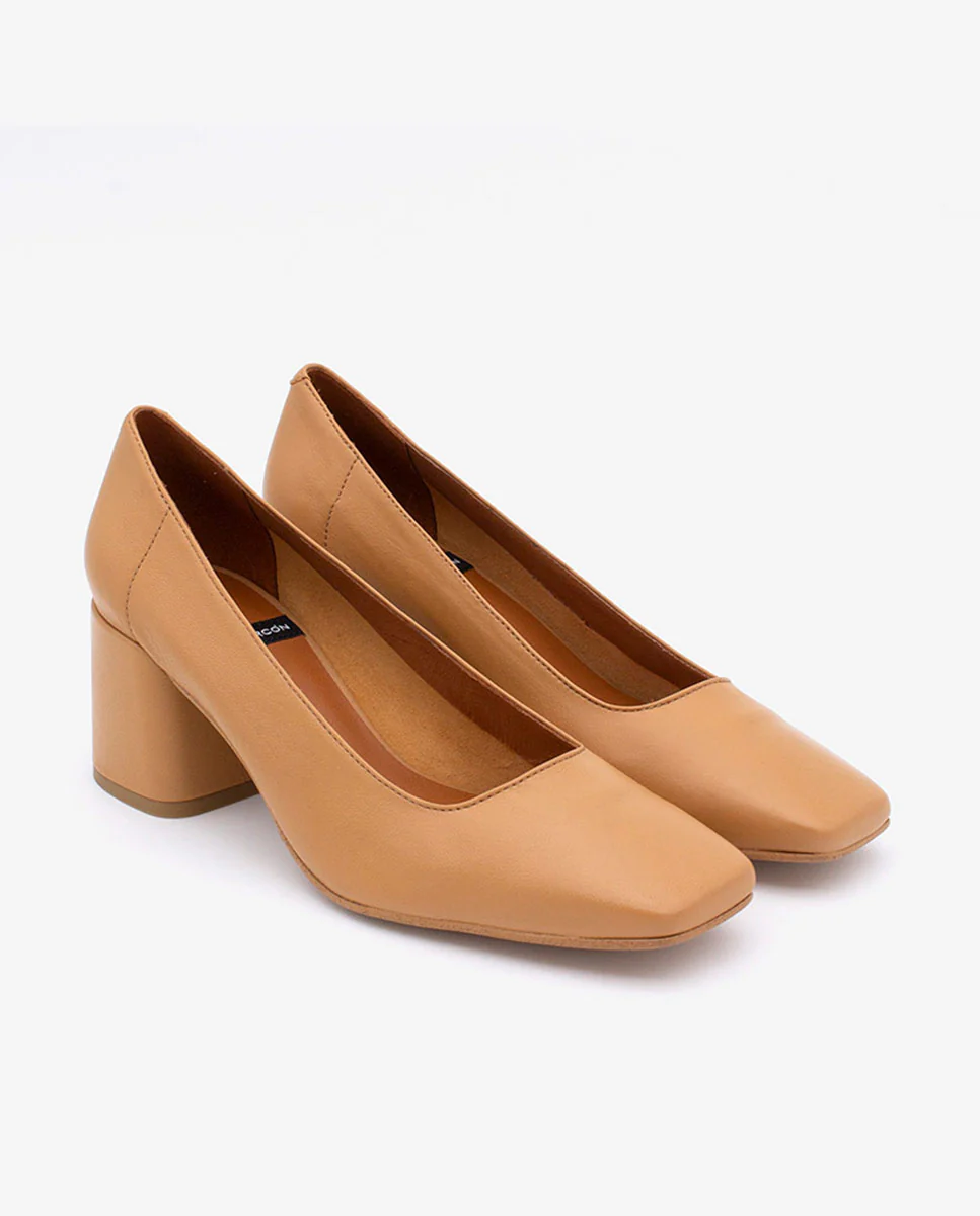 LUCIE - Zapatos de salón cómodos con tacón ancho de piel - Image 12