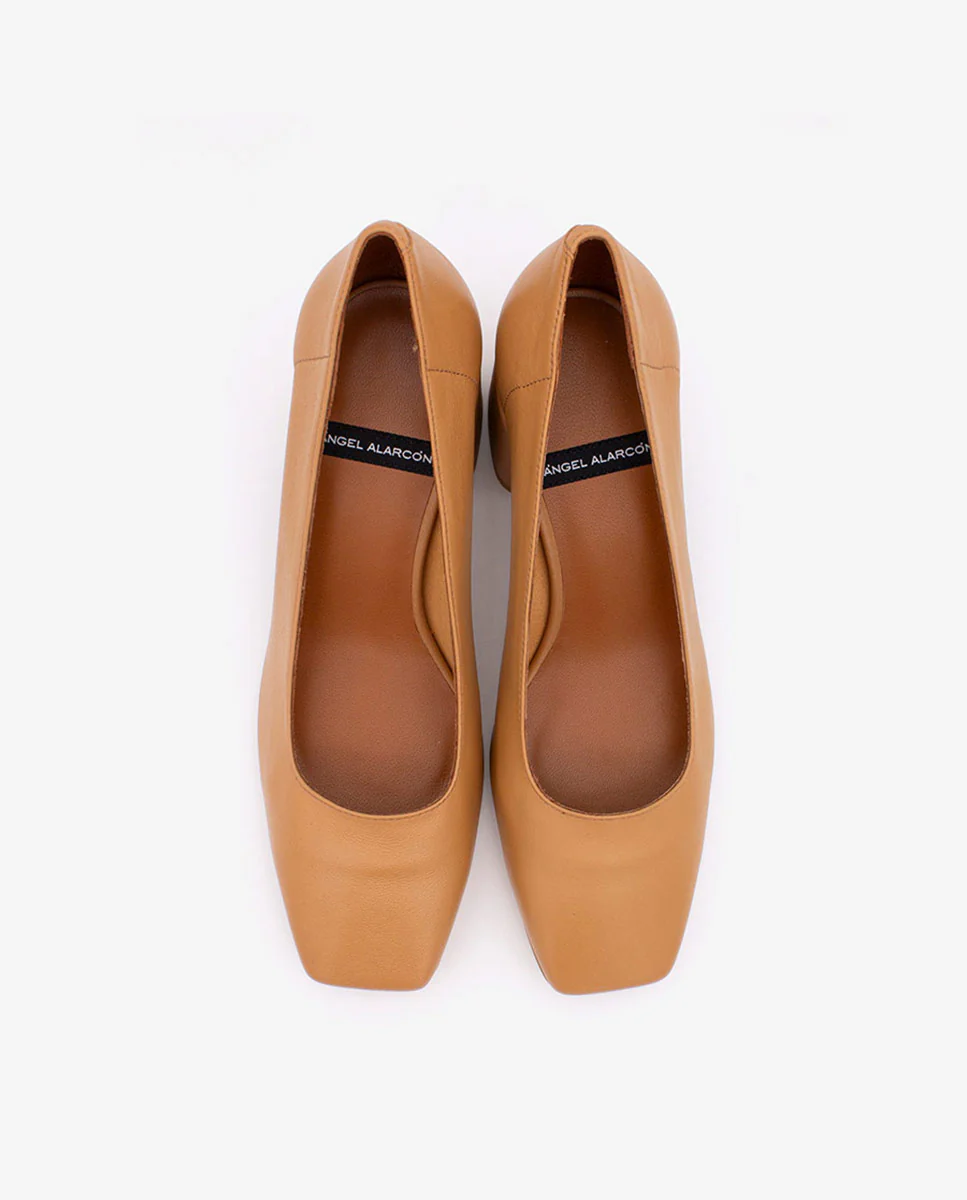 LUCIE - Zapatos de salón cómodos con tacón ancho de piel - Image 14