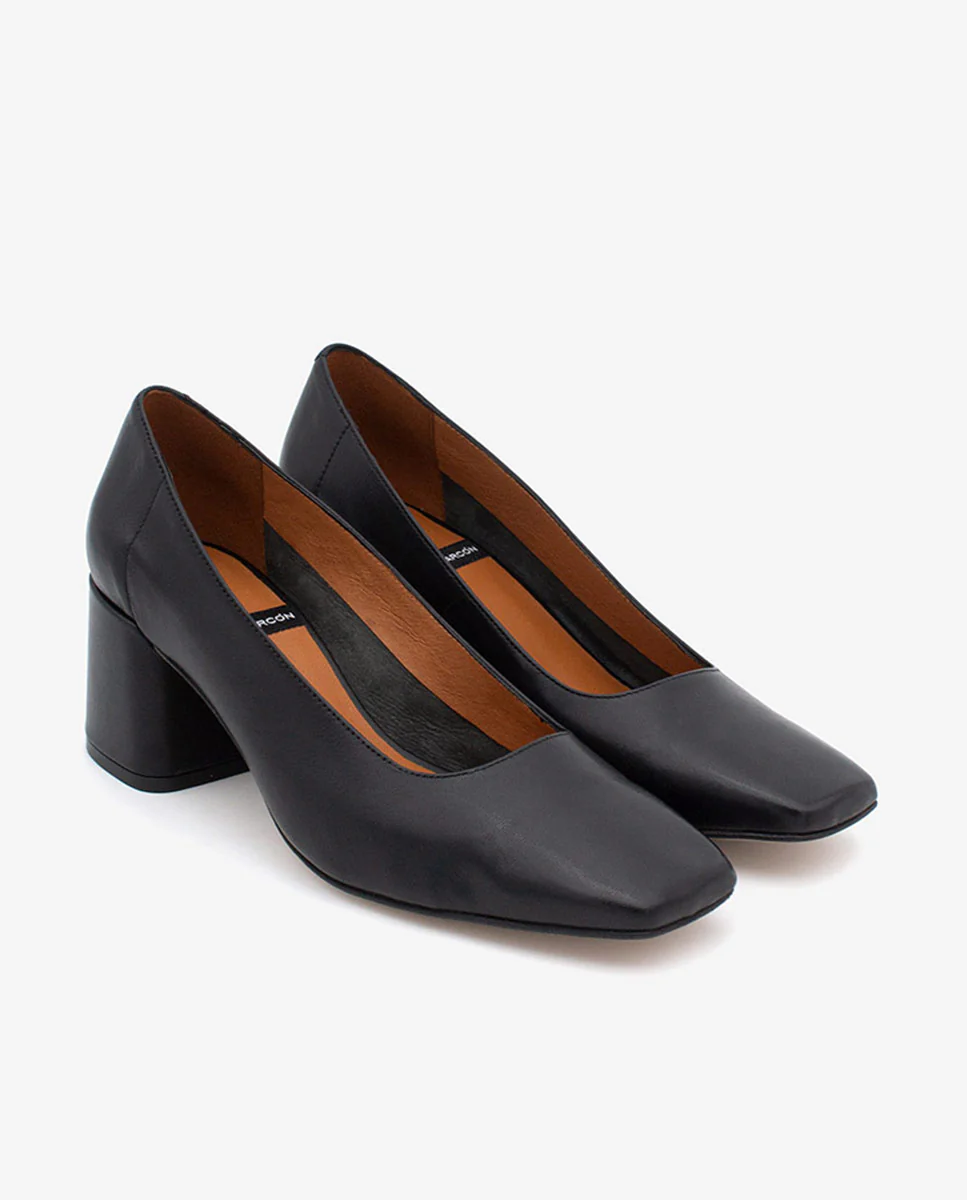 LUCIE - Zapatos de salón cómodos con tacón ancho de piel - Image 17