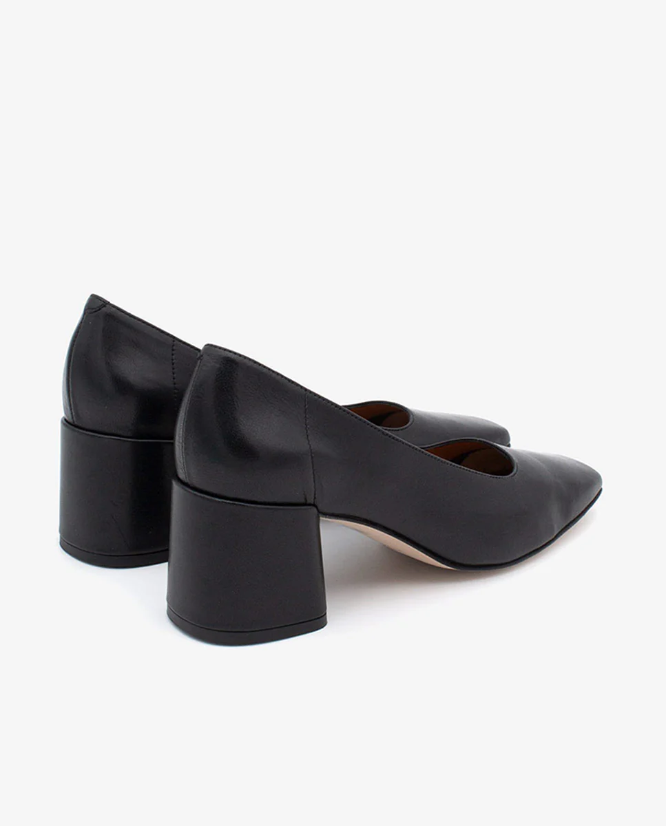 LUCIE - Zapatos de salón cómodos con tacón ancho de piel - Image 18