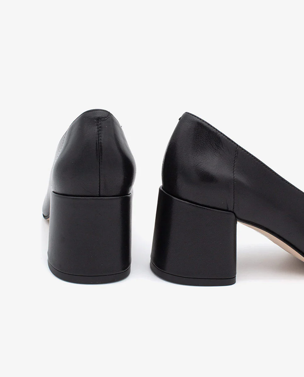 LUCIE - Zapatos de salón cómodos con tacón ancho de piel - Image 20