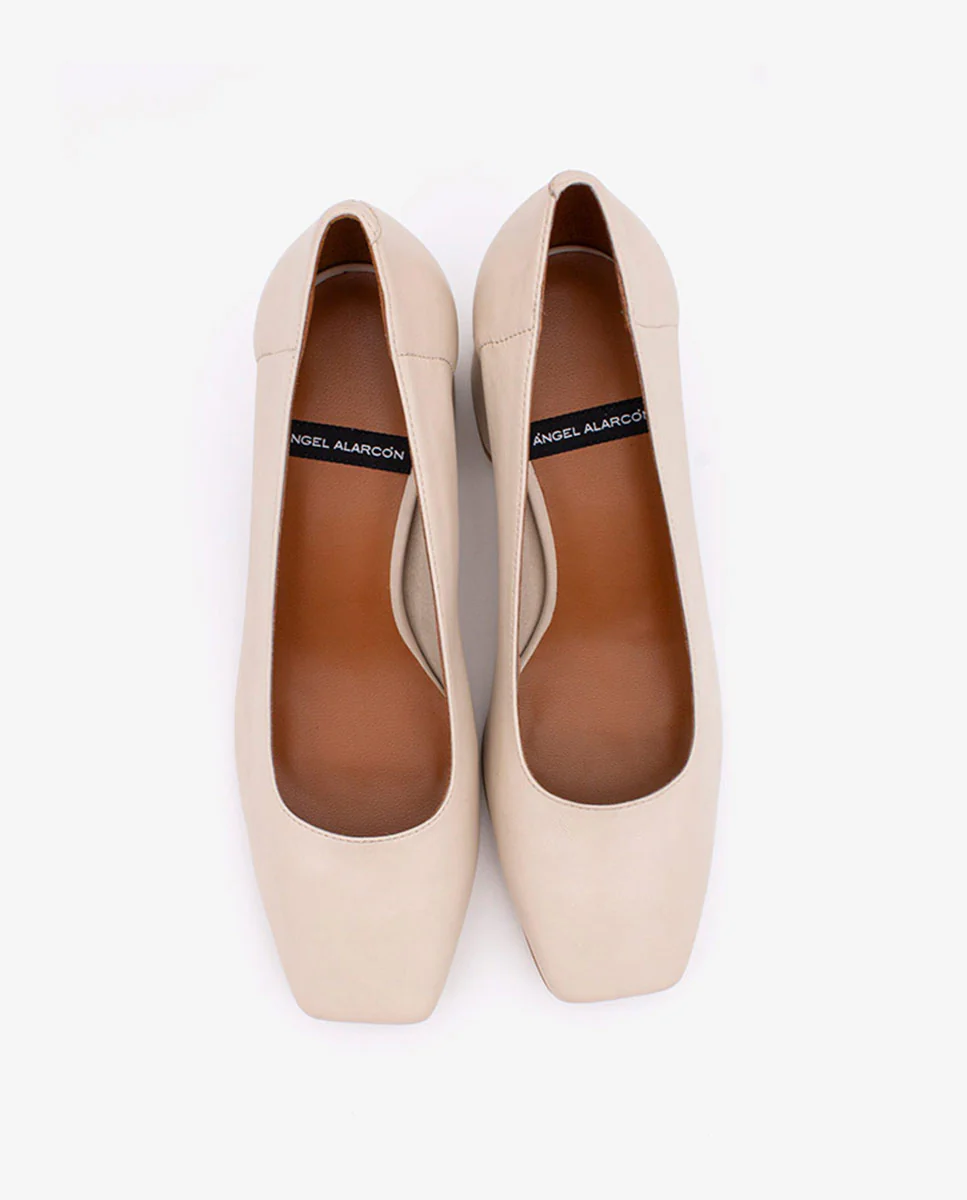 LUCIE - Zapatos de salón cómodos con tacón ancho de piel - Image 4
