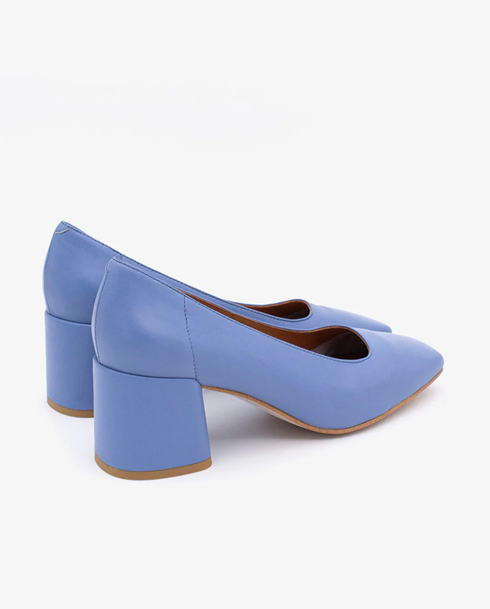 LUCIE - Zapatos de salón cómodos con tacón ancho de piel - Image 8