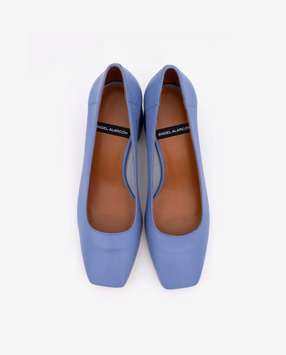 LUCIE - Zapatos de salón cómodos con tacón ancho de piel - Image 9
