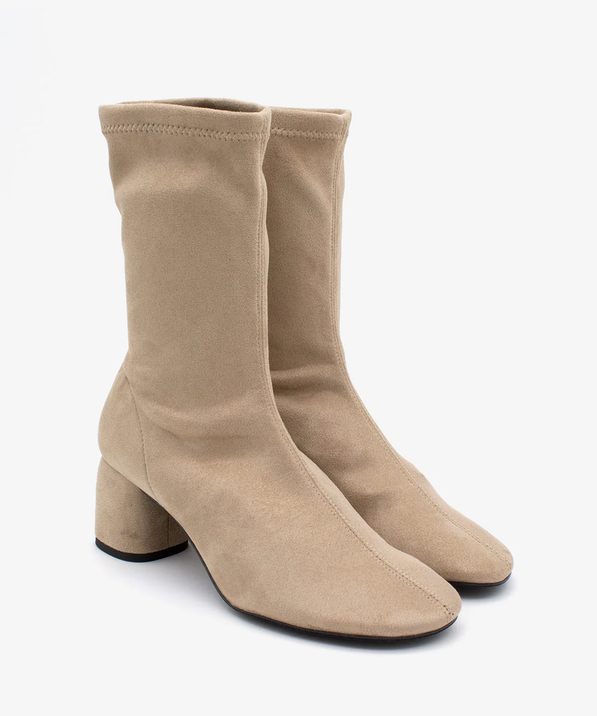 MADEL – Bota de mujer tipo calcetín de caña baja en elástico anteado - Image 2