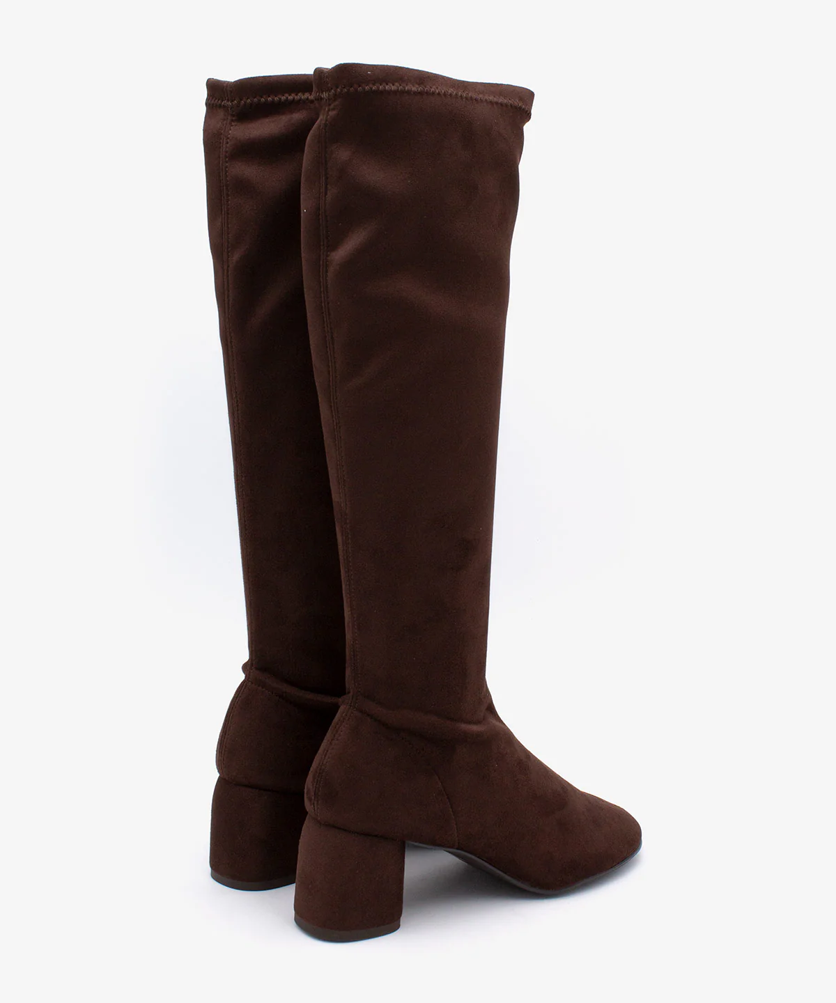 MADELINE – Bota de mujer tipo calcetín de caña alta con tacón en elástico anteado - Image 8