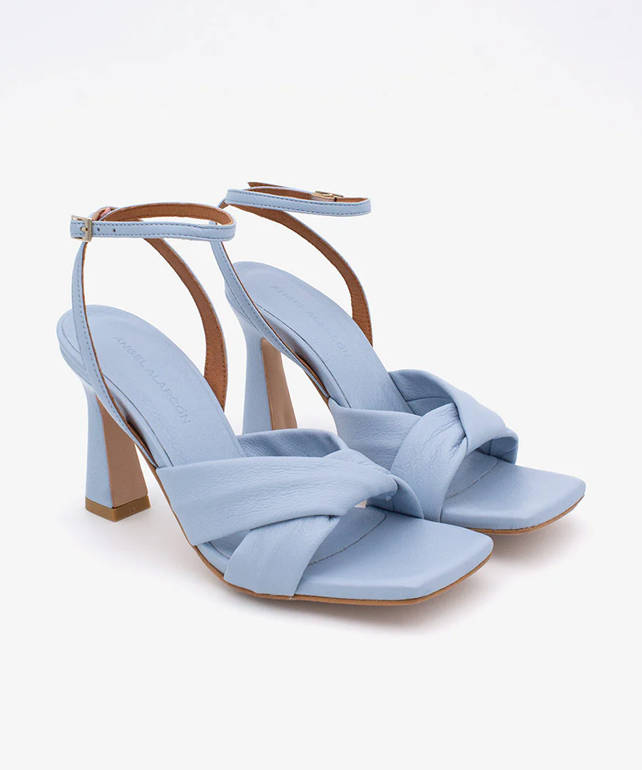 MAELLE – Sandalia con pala cruzada y tacón alto en piel - Image 13