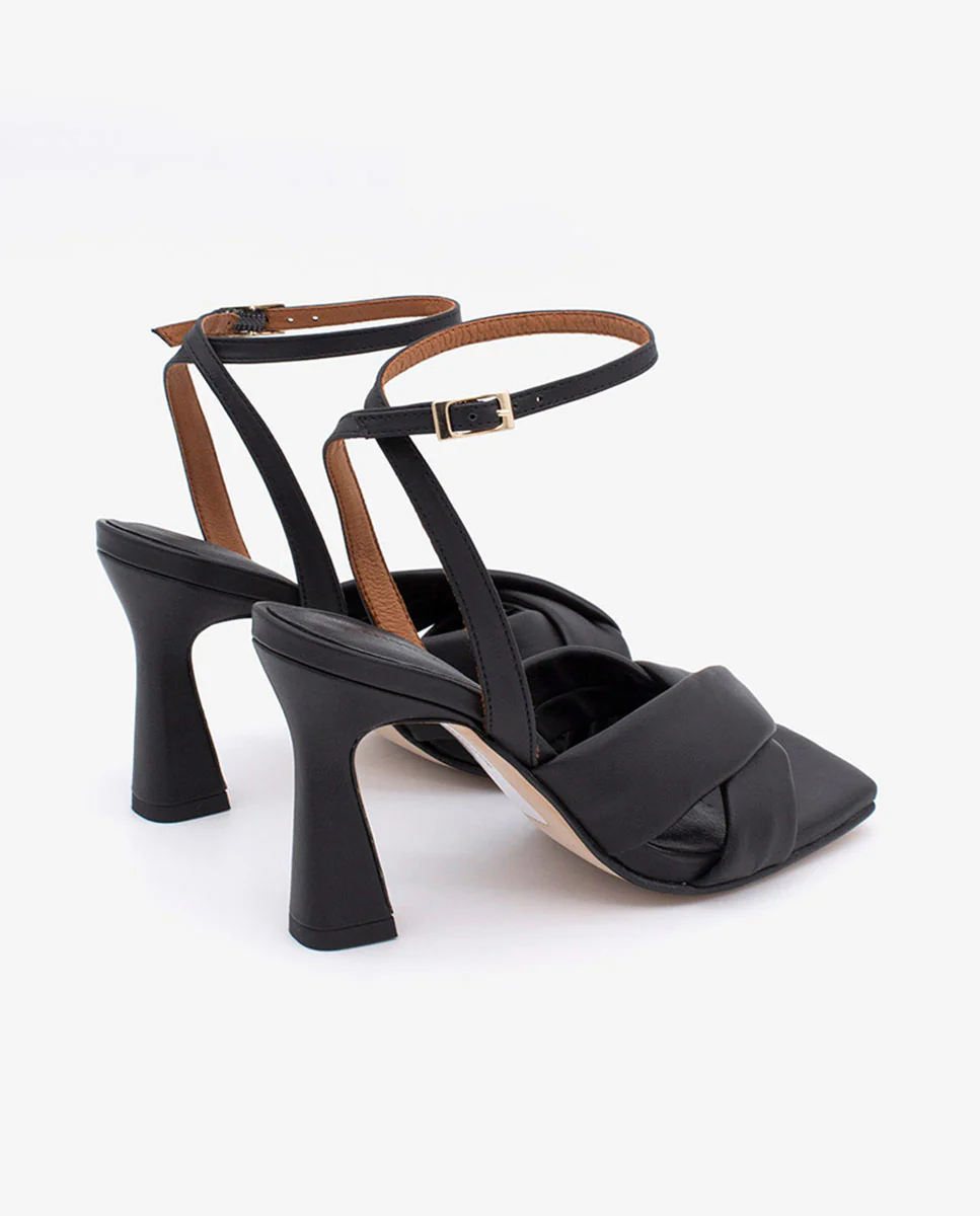 MAELLE – Sandalia con pala cruzada y tacón alto en piel - Image 9