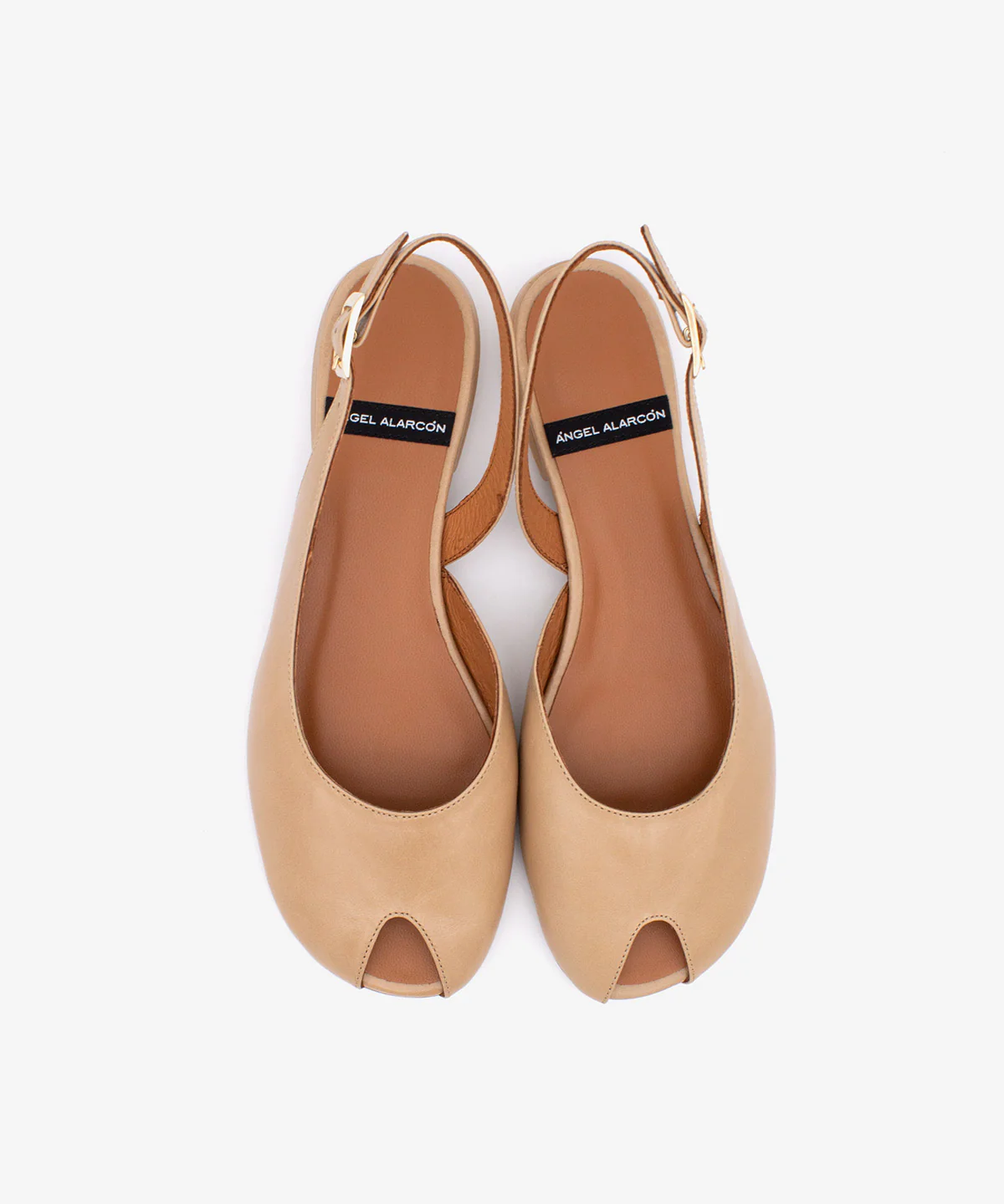 MATILDE – Bailarina destalonada peep toe en piel texturizada - Image 10