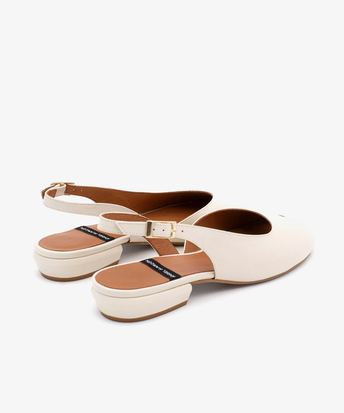MATILDE – Bailarina destalonada peep toe en piel texturizada - Image 3