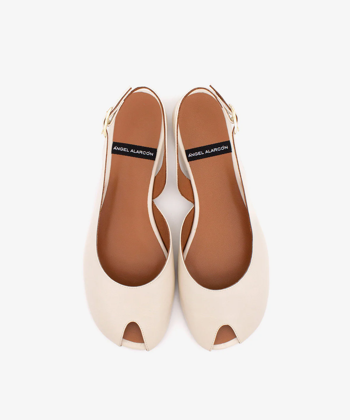 MATILDE – Bailarina destalonada peep toe en piel texturizada - Image 4
