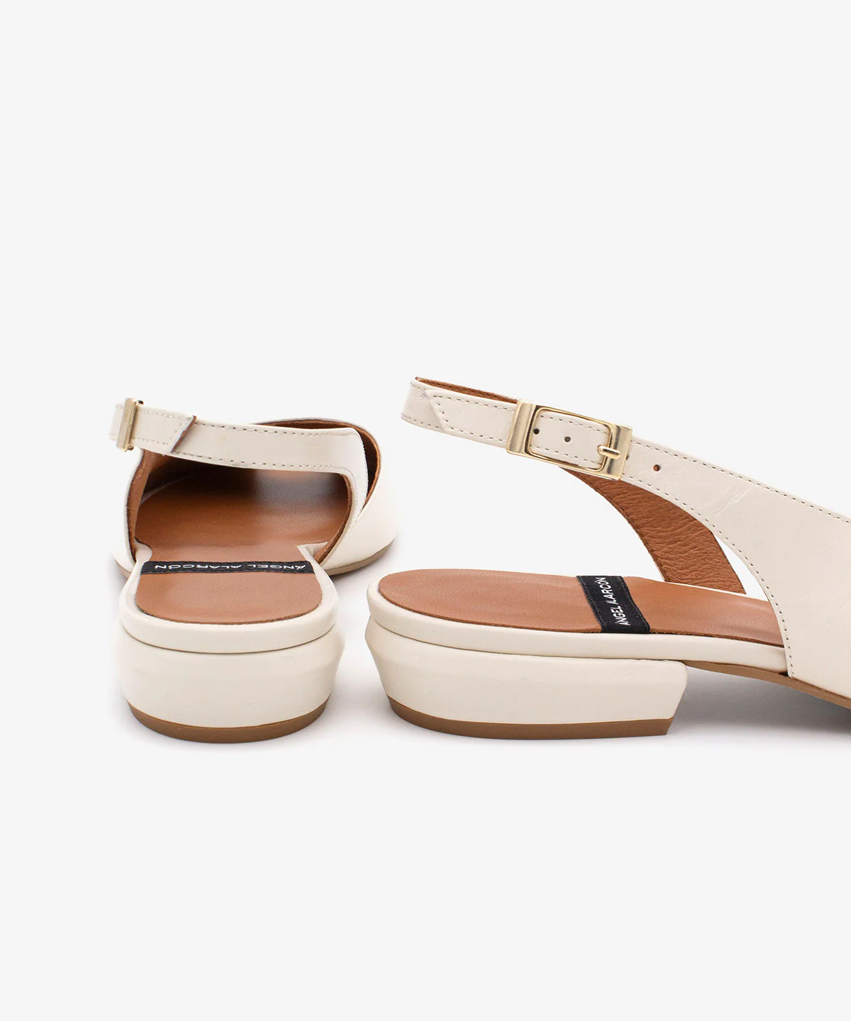MATILDE – Bailarina destalonada peep toe en piel texturizada - Image 6