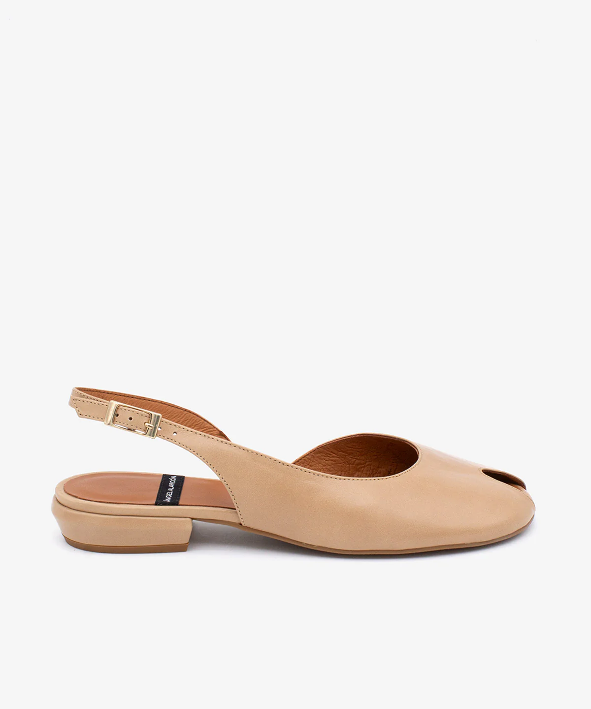 MATILDE – Bailarina destalonada peep toe en piel texturizada - Image 7