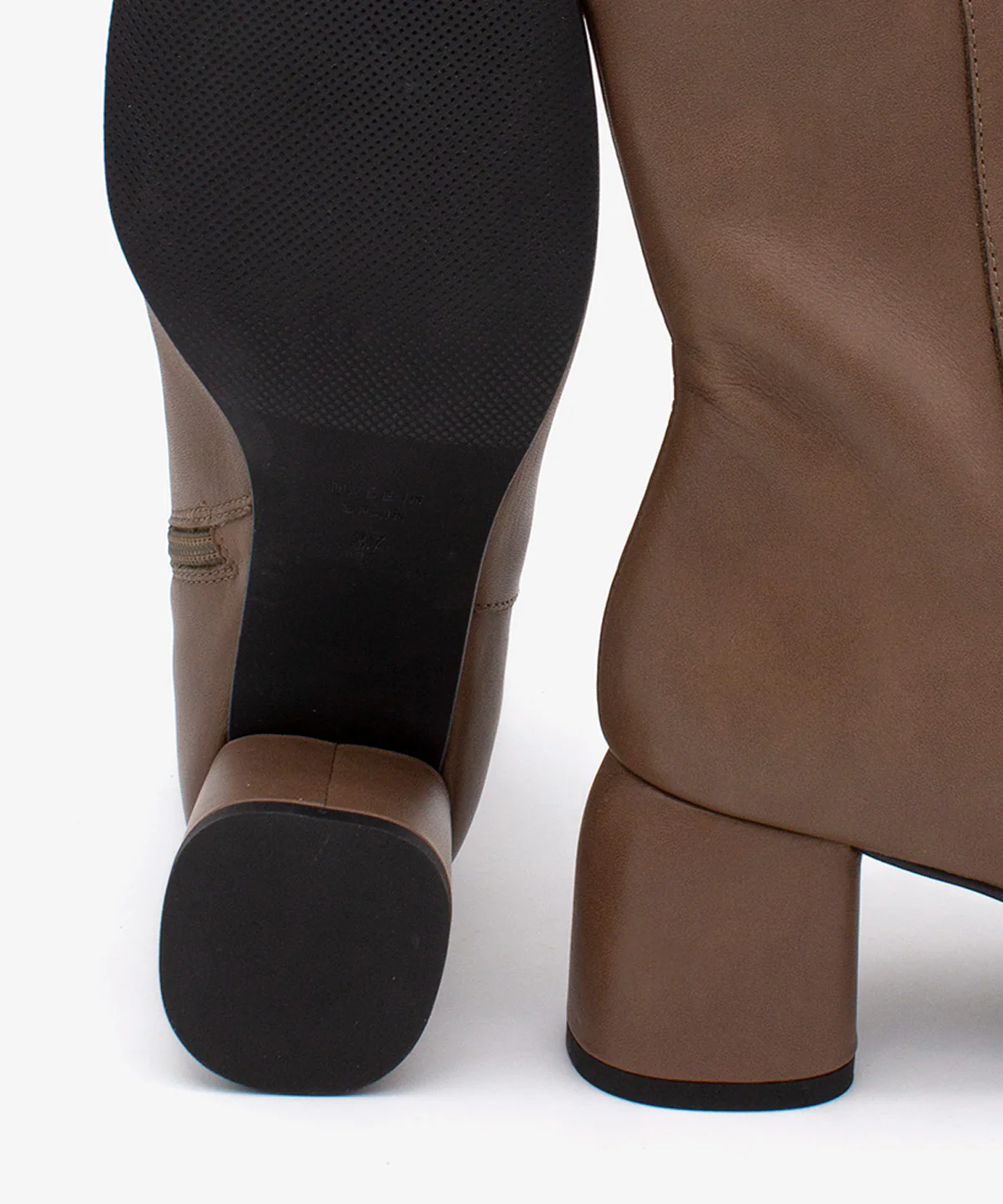 MURIELLE – Botín de mujer con tacón ancho y cremallera de piel suave - Image 19