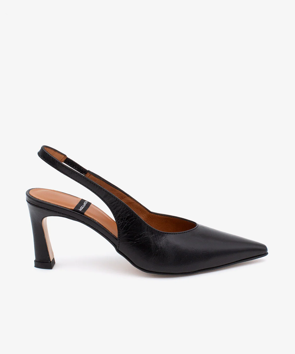 NARA – Stiletto destalonado con tacón alto de piel texturizada - Image 6