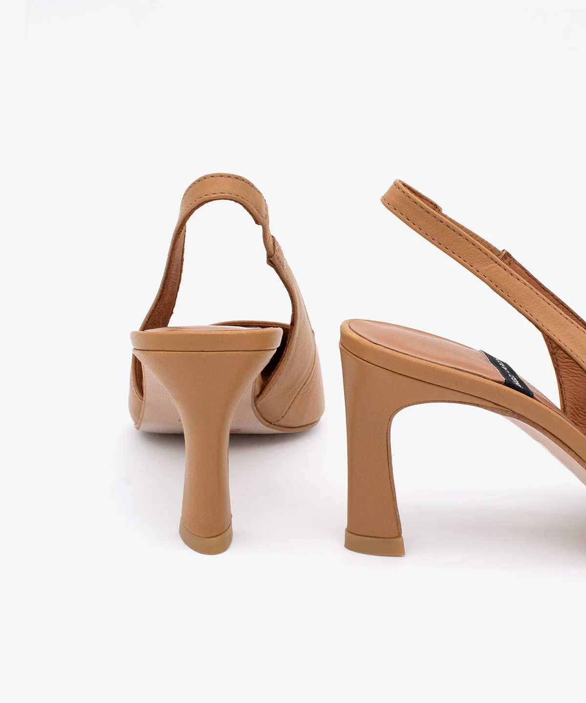 NARA – Stiletto destalonado con tacón alto de piel suave - Image 10