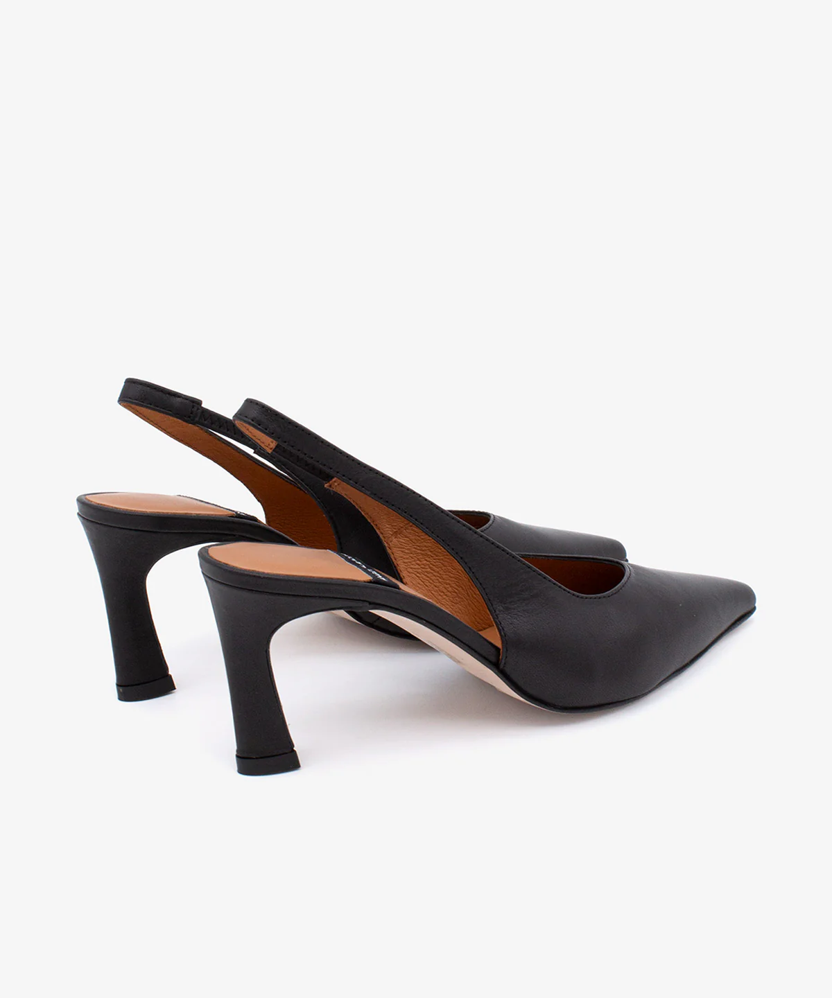 NARA – Stiletto destalonado con tacón alto de piel suave - Image 13