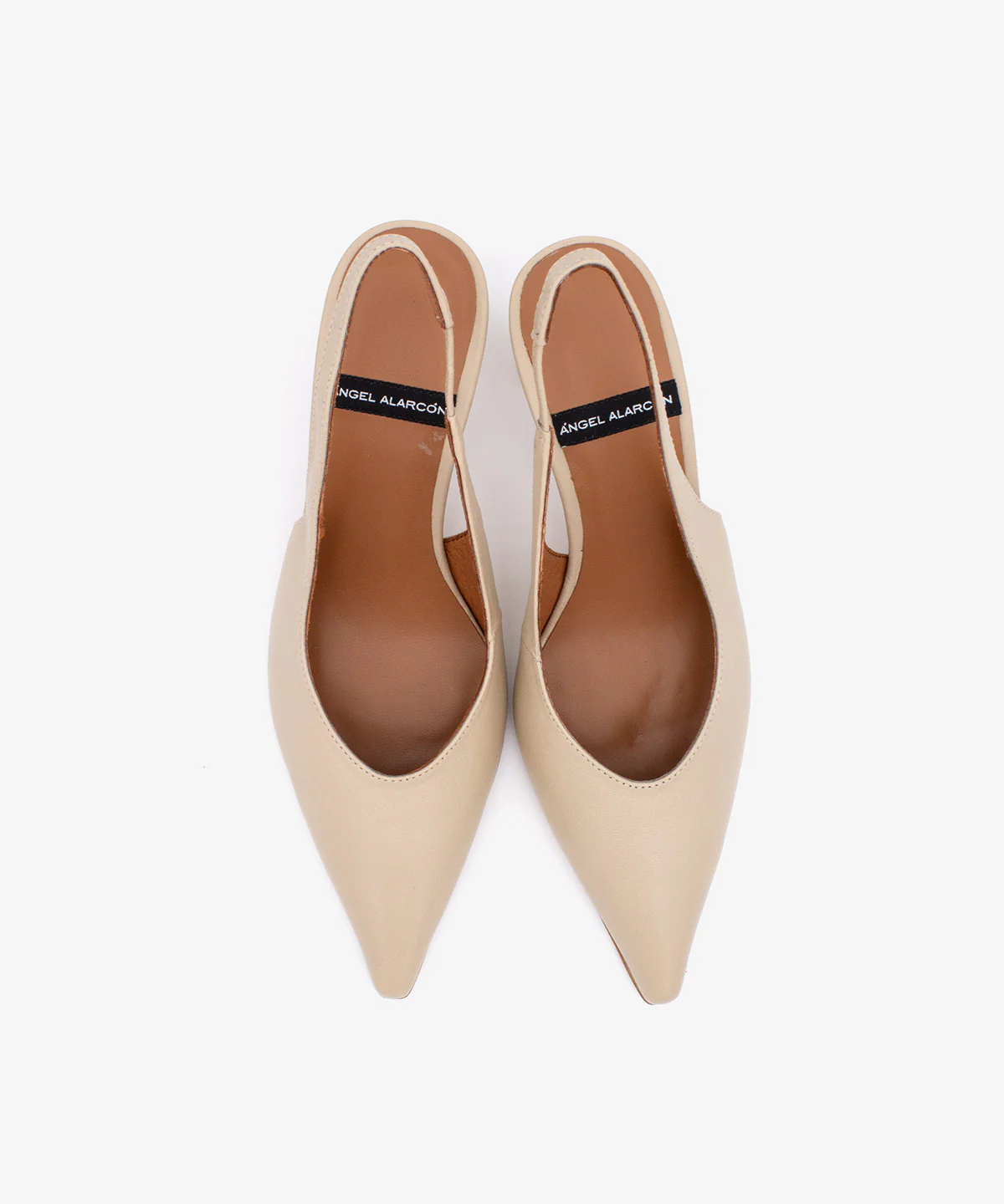 NARA – Stiletto destalonado con tacón alto de piel suave - Image 4