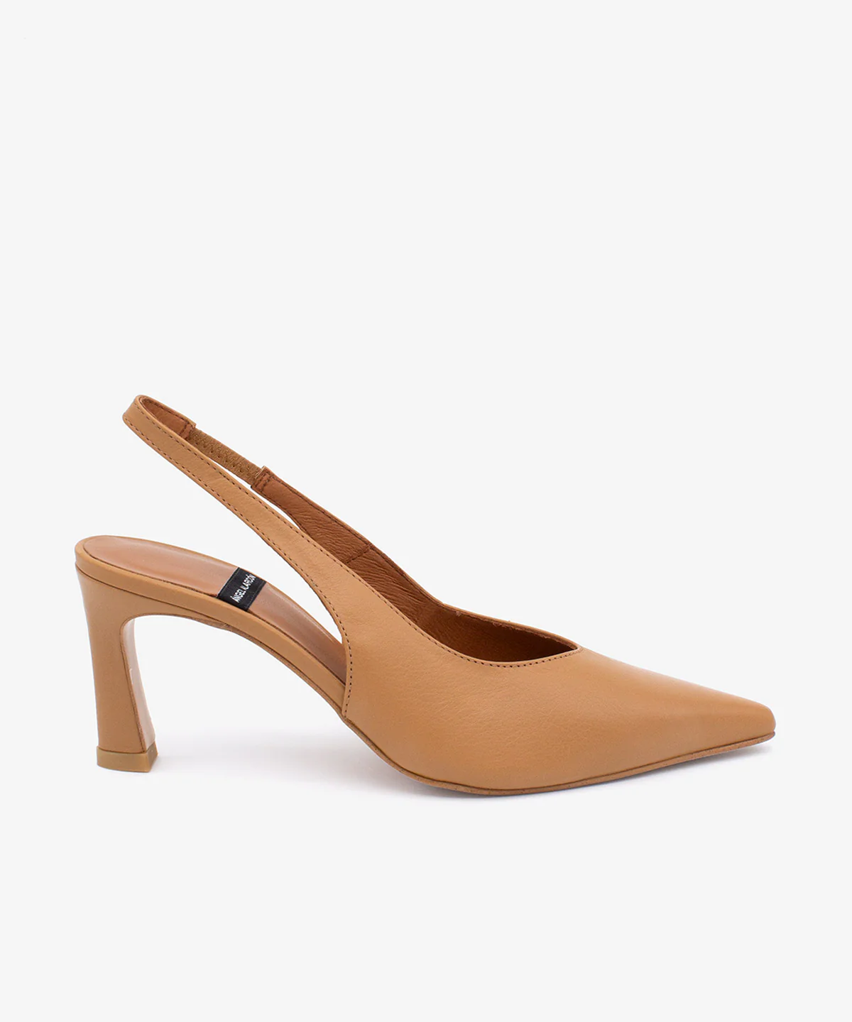 NARA – Stiletto destalonado con tacón alto de piel suave - Image 6