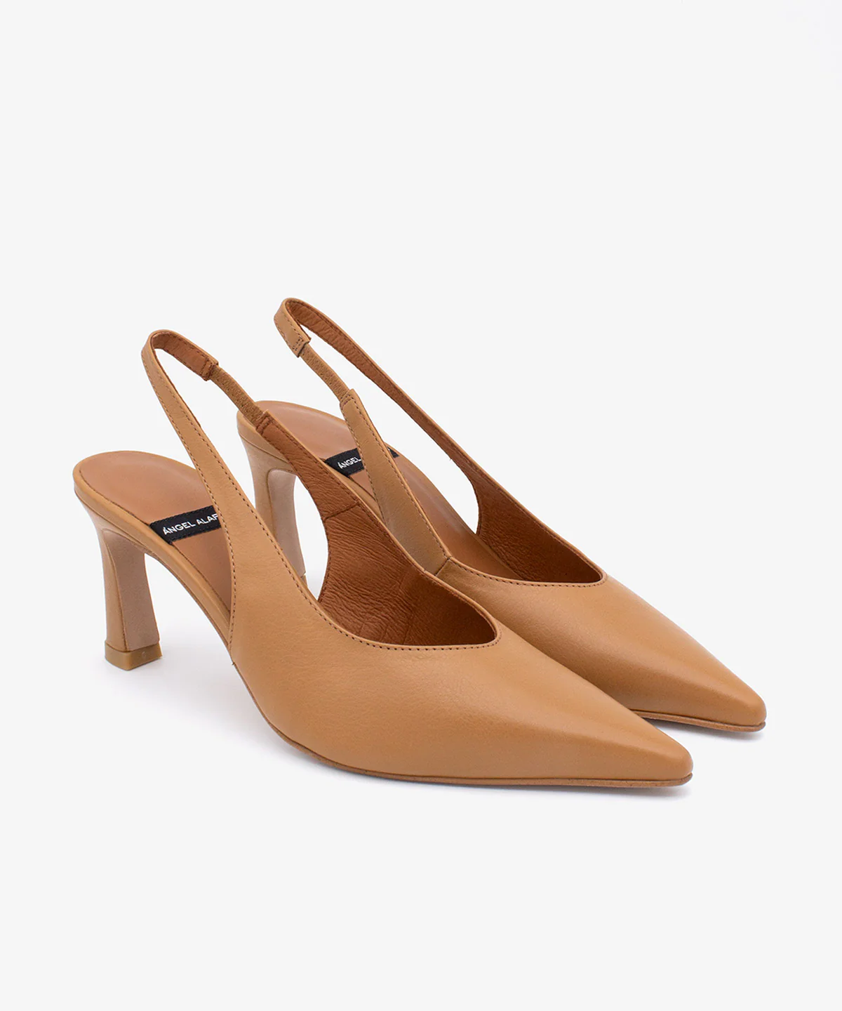 NARA – Stiletto destalonado con tacón alto de piel suave - Image 7
